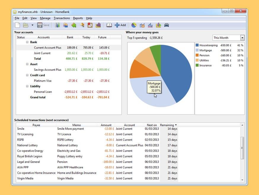 personal accounting software free